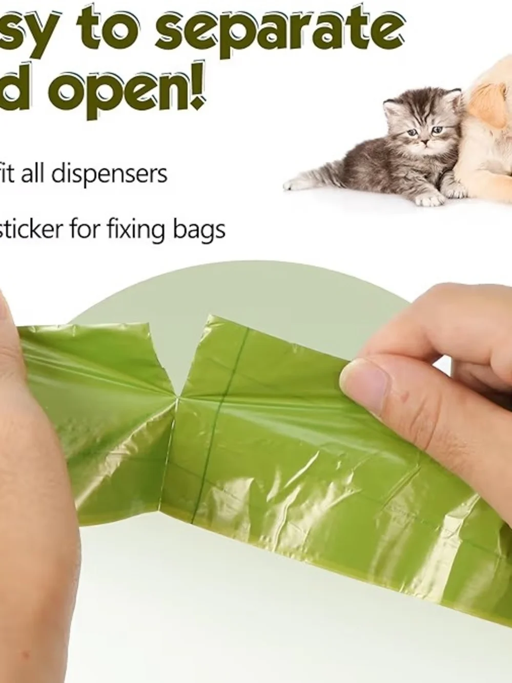 Poop Bags - Green Eco-Friendly Dog Waste Bags (300 pcs)